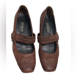Paul Green München Brown Leather Mary Jane Heels – US Size 8